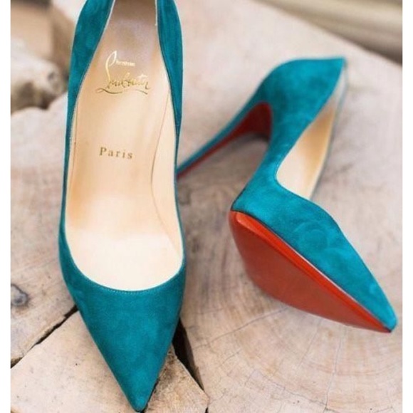 Christian Louboutin Shoes - Christian Louboutin Teal Suede